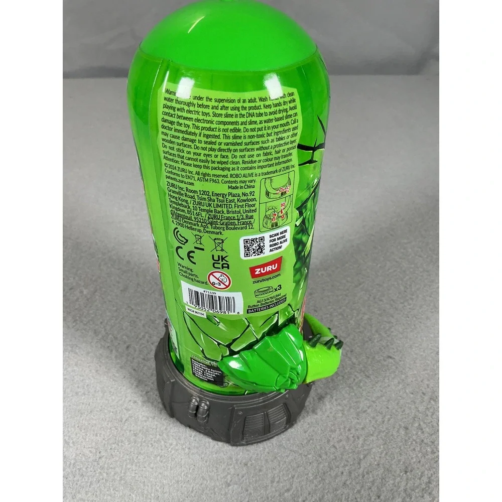 ZURU Robo Alive Dino DNA Slime Dinosaur Build Kit 10 PC Light Up Capsule
